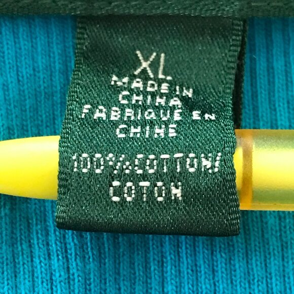 Lauren Ralph Lauren Top Women XL Blue White Striped Button Snap Accent Preppy - Picture 4 of 11